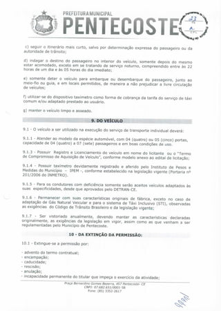 Edital dos motoristas