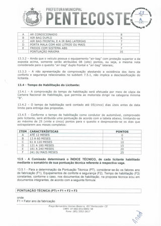 Edital dos motoristas