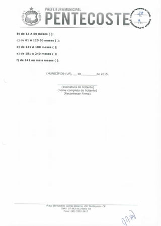 Edital dos motoristas