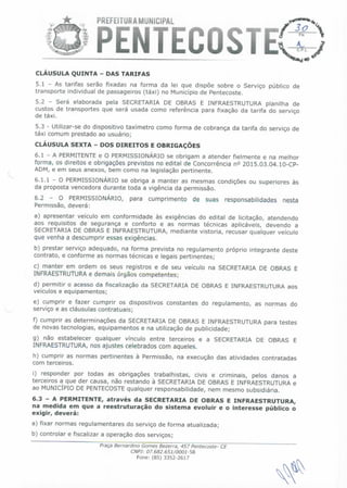 Edital dos motoristas