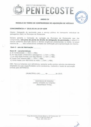 Edital dos motoristas