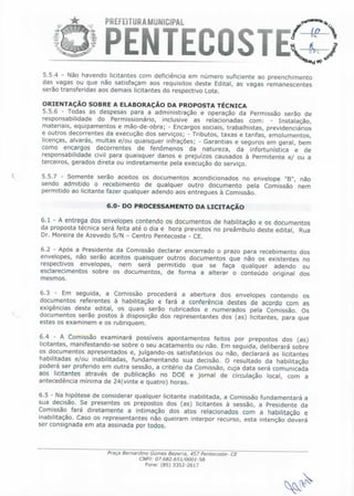 Edital dos motoristas