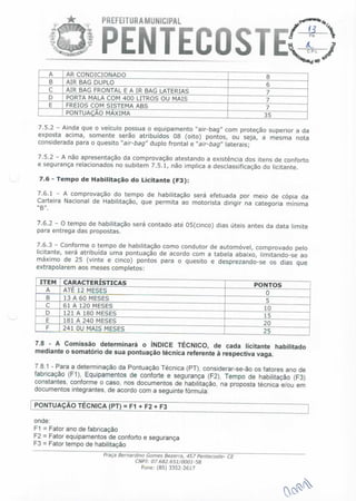 Edital dos motoristas