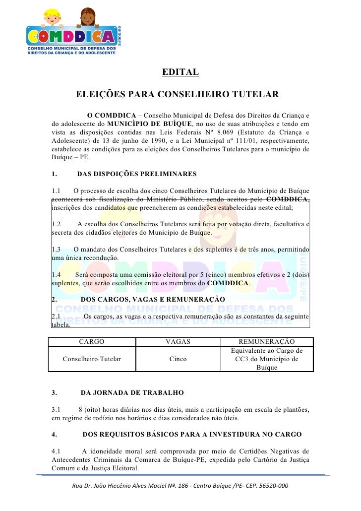Relatorio conselho tutelar