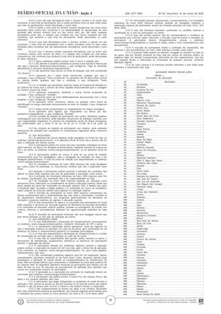 Documento assinado digitalmente conforme MP nº 2.200-2 de 24/08/2001,
que institui a Infraestrutura de Chaves Públicas Brasileira - ICP-Brasil.
Este documento pode ser verificado no endereço eletrônico
http://www.in.gov.br/autenticidade.html, pelo código 05302020033100038
38
Nº 62, terça-feira, 31 de março de 2020ISSN 1677-7069Seção 3
15.6.2.1 caso não haja discrepância entre o terceiro corretor e os outros dois
corretores, a nota final do participante será a média aritmética entre as duas notas totais
que mais se aproximarem, sendo descartada a outra nota;
15.6.2.2 sendo a nota total do terceiro corretor equidistante das notas totais
atribuídas pelos outros dois corretores e na impossibilidade de aproximação da nota
atribuída pelo terceiro corretor com um dos outros dois, por não haver qualquer
discrepância entre eles, a redação será corrigida por uma banca composta por três
corretores, que atribuirá a nota final do participante, sendo descartadas as notas
anteriores;
15.6.2.3 caso haja discrepância entre o terceiro corretor e apenas um dos
corretores, a nota final do participante será a média aritmética entre as duas notas
atribuídas pelos corretores que não apresentaram discrepância, sendo descartada a outra
nota;
15.6.2.4 caso o terceiro corretor apresente discrepância com os outros dois
corretores, haverá novo recurso de ofício, e a redação será corrigida por uma banca
composta por três corretores que atribuirá a nota final do participante, sendo descartadas
as notas anteriores.
15.7 A banca avaliadora poderá atribuir nota 0 (zero) à redação que:
15.7.1 não atender à proposta solicitada ou possua outra estrutura textual que
não seja a estrutura dissertativo-argumentativa, o que configurará "Fuga ao tema/não
atendimento à estrutura dissertativo-argumentativa";
15.7.2 não apresente texto escrito na Folha de Redação, que será considerada
"Em Branco";
15.7.3 apresente até 7 (sete) linhas manuscritas, qualquer que seja o
conteúdo, o que configurará "Texto insuficiente" ou apresente até 10 (dez) linhas escritas
no sistema Braille, qualquer que seja o conteúdo, o que configurará "Texto
insuficiente";
15.7.3.1 a redação que apresentar cópia dos textos da Proposta de Redação ou
do Caderno de Provas terá o número de linhas copiadas desconsiderado para a contagem
do número mínimo de linhas.
15.7.4 apresente impropérios, desenhos e outras formas propositais de
anulação, o que configurará "Anulada";
15.7.5 apresente parte do texto deliberadamente desconectada com o tema
proposto, o que configurará "Anulada";
15.7.6 apresente nome, assinatura, rubrica ou qualquer outra forma de
identificação no espaço destinado exclusivamente ao texto da redação, o que configurará
"Anulada";
15.7.7 esteja escrita predominante ou integralmente em língua estrangeira;
15.7.8 apresente letra ilegível, que impossibilite sua leitura por dois
avaliadores independentes, o que configurará "Anulada".
15.8 Na correção da redação do participante com surdez, deficiência auditiva,
surdocegueira e/ou com autismo, serão adotados mecanismos de avaliação coerentes com
suas singularidades linguísticas no domínio da modalidade escrita da língua portuguesa,
em conformidade com o inciso VI do art. 30 da Lei nº 13.146, de 6 de junho de
2015.
15.9 Na correção da redação do participante com dislexia, serão adotados
mecanismos de avaliação que considerem as características linguísticas desse transtorno
específico.
16. DOS RESULTADOS
16.1 Os gabaritos das provas objetivas serão divulgados no Portal do Inep, no
endereço <portal.inep.gov.br/enem>, e no aplicativo oficial do Enem até o terceiro dia útil
após a realização das últimas provas.
16.2 O participante poderá ter acesso aos seus resultados individuais do Enem
2020 impresso, em data a ser divulgada posteriormente, mediante inserção do número do
CPF e da senha, no endereço <enem.inep.gov.br/participante> ou no aplicativo oficial do
Enem.
16.3 O participante poderá ter acesso à vista de sua prova de redação
exclusivamente para fins pedagógicos, após a divulgação do resultado, em data a ser
divulgada posteriormente. A vista da prova de redação será disponibilizada no endereço
<enem.inep.gov.br/participante>.
16.4 Os resultados individuais do Enem 2020 impresso não serão divulgados
por outros meios de publicação ou instrumentos similares que não o explicitado neste
Edital.
16.5 Somente o participante poderá autorizar a utilização dos resultados que
obteve no Enem 2020 impresso para fins de publicidade e premiação, entre outros.
16.6 A utilização dos resultados individuais do Enem 2020 impresso para fins
de seleção, classificação e/ou premiação não é de responsabilidade do Inep.
16.7 Os resultados do Enem 2020 impresso poderão ser utilizados como
mecanismo único, alternativo ou complementar de acesso à educação superior, desde que
exista adesão por parte das instituições de educação superior (IES). A adesão não supre
a faculdade legal concedida a órgãos públicos e a instituições de ensino de estabelecer
regras próprias de processo seletivo para ingresso na educação superior.
16.8 A inscrição do participante no Enem 2020 impresso caracterizará seu
formal consentimento para a disponibilização das suas notas e informações, incluindo as
do Questionário Socioeconômico, aos programas governamentais do Ministério da
Educação e processos seletivos de ingresso à educação superior.
16.9 O Inep encaminhará os dados e os resultados dos participantes do Enem
2020 impresso à Secretaria de Educação Superior do Ministério da Educação (Sesu/MEC)
e às instituições de educação superior públicas, privadas ou estrangeiras, de acordo com
critérios, diretrizes e procedimentos definidos em regulamentação específica de cada
ente.
16.10 O resultado do participante eliminado não será divulgado mesmo que
este tenha realizado os dois dias de aplicação do Exame.
17. DAS DISPOSIÇÕES FINAIS
17.1 O Inep disponibilizará a Declaração de Comparecimento exclusivamente
no endereço <enem.inep.gov.br/participante>, mediante informação de CPF e senha.
17.1.1 O participante interessado deverá apresentar, antes de ingressar na
sala, a declaração impressa ao aplicador, em cada dia de prova, para confirmação de sua
presença no Exame e, posteriormente guardá-la no envelope porta-objetos.
17.1.2 O Inep não disponibilizará a Declaração de Comparecimento e o Cartão
de Confirmação da Inscrição após a aplicação de cada dia de prova.
17.2 O Inep não se responsabiliza pela guarda, perda, extravio ou danos a
documentos de identificação, equipamentos eletrônicos ou pertences do participante
durante a realização das provas.
17.3 O participante afetado por problemas logísticos durante a aplicação
poderá solicitar a reaplicação do Exame em até cinco dias após o último dia de aplicação,
8 de novembro, no endereço <enem.inep.gov.br/participante>. Os casos serão julgados,
individualmente, pelo Inep.
17.3.1 São considerados problemas logísticos para fins de reaplicação, fatores
supervenientes, peculiares, eventuais ou de força maior, como: desastres naturais (que
prejudiquem a aplicação do Exame devido ao comprometimento da infraestrutura do
local), falta de energia elétrica (que comprometa a visibilidade da prova pela ausência de
luz natural), falha no dispositivo eletrônico fornecido ao participante que solicitou uso de
leitor de tela ou erro de execução de procedimento de aplicação pelo aplicador que
incorra em comprovado prejuízo ao participante.
17.3.2 A aprovação ou a reprovação da solicitação de reaplicação deverá ser
consultada pelo endereço <enem.inep.gov.br/participante>.
17.4 O participante não poderá prestar o Exame fora dos espaços físicos, das
datas e dos horários definidos pelo Inep.
17.5 O participante que alegar indisposição ou problemas de saúde durante a
aplicação e não concluir as provas ou precisar ausentar-se do local de provas não poderá
retornar à sala de provas para concluir o Exame e não poderá solicitar a reaplicação.
17.6 O não comparecimento às provas nas datas e nos horários informados
pelo Inep caracterizará ausência do participante, não havendo segunda oportunidade para
a realização das provas, exceto os casos previstos nos itens 6.15 e 6.16 deste Edital.
17.7 As informações pessoais, educacionais e socioeconômicas, e os resultados
individuais do Enem 2020 impresso somente poderão ser divulgados mediante a
autorização expressa do participante, exceto nas situações previstas nos itens 16.8 e 16.9
deste Edital.
17.8 O Inep não fornecerá atestados, certificados ou certidões relativas à
classificação ou à nota do participante no Exame.
17.9 O Inep não enviará nenhum tipo de correspondência à residência do
participante para informar dados referentes a inscrição, local de provas e resultado do
participante. O participante deverá, obrigatoriamente, acessar o endereço
<enem.inep.gov.br/participante> e consultar os dados, sendo o único responsável por esse
procedimento.
17.10 A inscrição do participante implica a aceitação das disposições, das
diretrizes e dos procedimentos do Enem 2020 impresso contidos neste Edital.
17.11 O presente Edital poderá ser alterado, revogado ou anulado, no todo ou
em parte, seja por decisão unilateral do Inep, seja por motivo de interesse público ou
exigência legal, em decisão fundamentada, decorrente de fato superveniente, sem que
isso implique direito a indenização ou reclamação de qualquer natureza, conforme
legislação vigente.
17.12 Os casos omissos e as eventuais dúvidas referentes a este Edital serão
resolvidos e esclarecidos pelo Inep.
ALEXANDRE RIBEIRO PEREIRA LOPES
ANEXO I
(municípios de aplicação)
. UF Municípios
. AC Acrelandia
. AC Brasileia
. AC Cruzeiro Do Sul
. AC Epitaciolandia
. AC Feijo
. AC Jordao
. AC Mancio Lima
. AC Marechal Thaumaturgo
. AC Placido De Castro
. AC Porto Acre
. AC Porto Walter
. AC Rio Branco
. AC Santa Rosa Do Purus
. AC Sena Madureira
. AC Senador Guiomard
. AC Tarauaca
. AC Xapuri
. AL Agua Branca
. AL Arapiraca
. AL Atalaia
. AL Batalha
. AL Boca Da Mata
. AL Campo Alegre
. AL Coruripe
. AL Delmiro Gouveia
. AL Girau Do Ponciano
. AL Igaci
. AL Maceio
. AL Marechal Deodoro
. AL Olho D Agua Das Flores
. AL Palmeira Dos Indios
. AL Penedo
. AL Pilar
. AL Porto Calvo
. AL Rio Largo
. AL Santana Do Ipanema
. AL Sao Jose Da Tapera
. AL Sao Luis Do Quitunde
. AL Sao Miguel Dos Campos
. AL Teotonio Vilela
. AL Traipu
. AL Uniao Dos Palmares
. AL Vicosa
. AM Alvaraes
. AM Anama
. AM Anori
. AM Apui
. AM Autazes
. AM Barcelos
. AM Barreirinha
. AM Benjamin Constant
. AM Beruri
. AM Boa Vista Do Ramos
. AM Boca Do Acre
. AM Borba
. AM Caapiranga
. AM Canutama
. AM Carauari
. AM Careiro
. AM Careiro Da Varzea
. AM Coari
. AM Codajas
. AM Eirunepe
. AM Envira
. AM Fonte Boa
. AM Humaita
. AM Ipixuna
. AM Iranduba
. AM Itacoatiara
. AM Itamarati
. AM Japura
. AM Jutai
. AM Labrea
. AM Manacapuru
. AM Manaquiri
. AM Manaus
. AM Manicore
. AM Maraa
. AM Maues
. AM Nhamunda
. AM Nova Olinda Do Norte
 