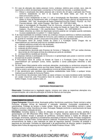 Edital concurso Ministério Público do Ceará (MP-CE)