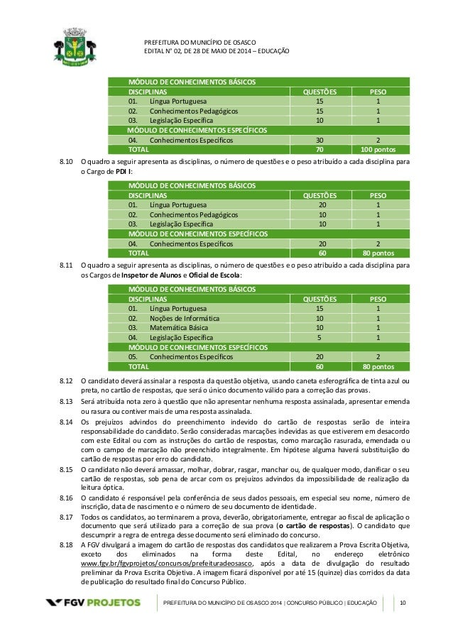 PREFEITURA DO MUNICÍPIO DE OSASCO