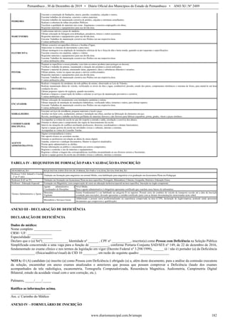 Edital do processo seletivo de Palmares