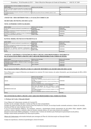 Edital do processo seletivo de Palmares