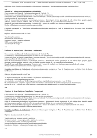 Edital do processo seletivo de Palmares