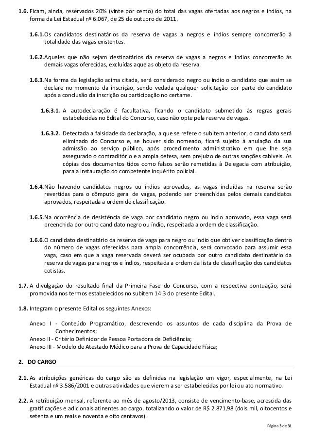 Edital pc rj 2013