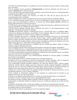 Edital concurso STF 2008