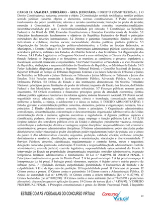 Edital concurso STF 2008