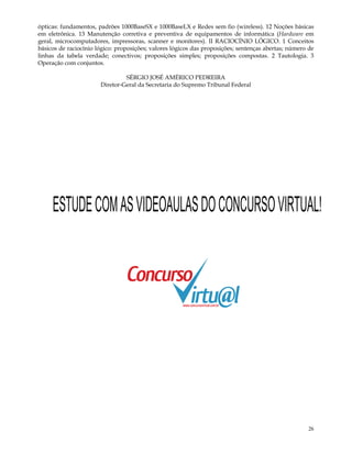 Edital concurso STF 2008