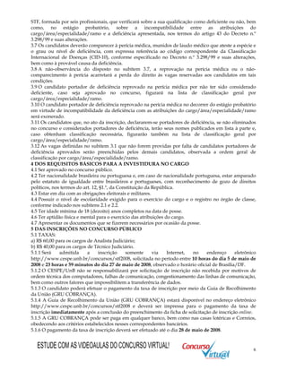 Edital concurso STF 2008