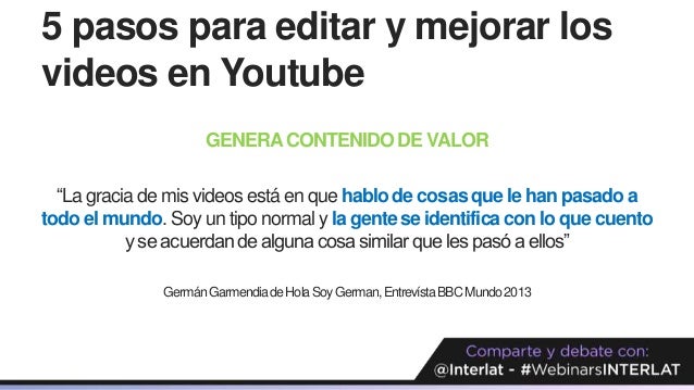 5 Pasos Para Editar Y Mejorar Mis Videos En Youtube