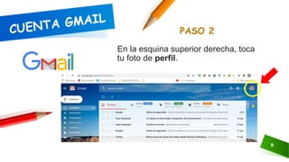 PASO 2
6
En la esquina superior derecha, toca
tu foto de perfil.
 