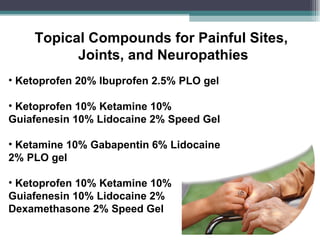 ketamine ketoprofen gabapentin transdermal gel