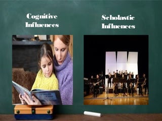 Cognitive
Influences
Scholastic
Influences
 