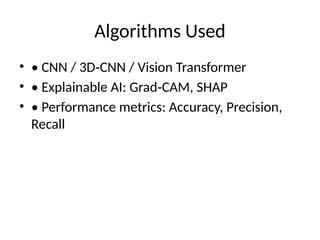 Explainable Deep Learning Framework for Early Alzheimer's Disease ...
