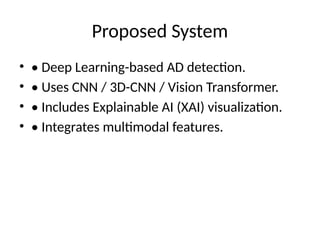 Explainable Deep Learning Framework for Early Alzheimer's Disease ...