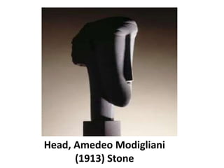 Head, Amedeo Modigliani
(1913) Stone
 