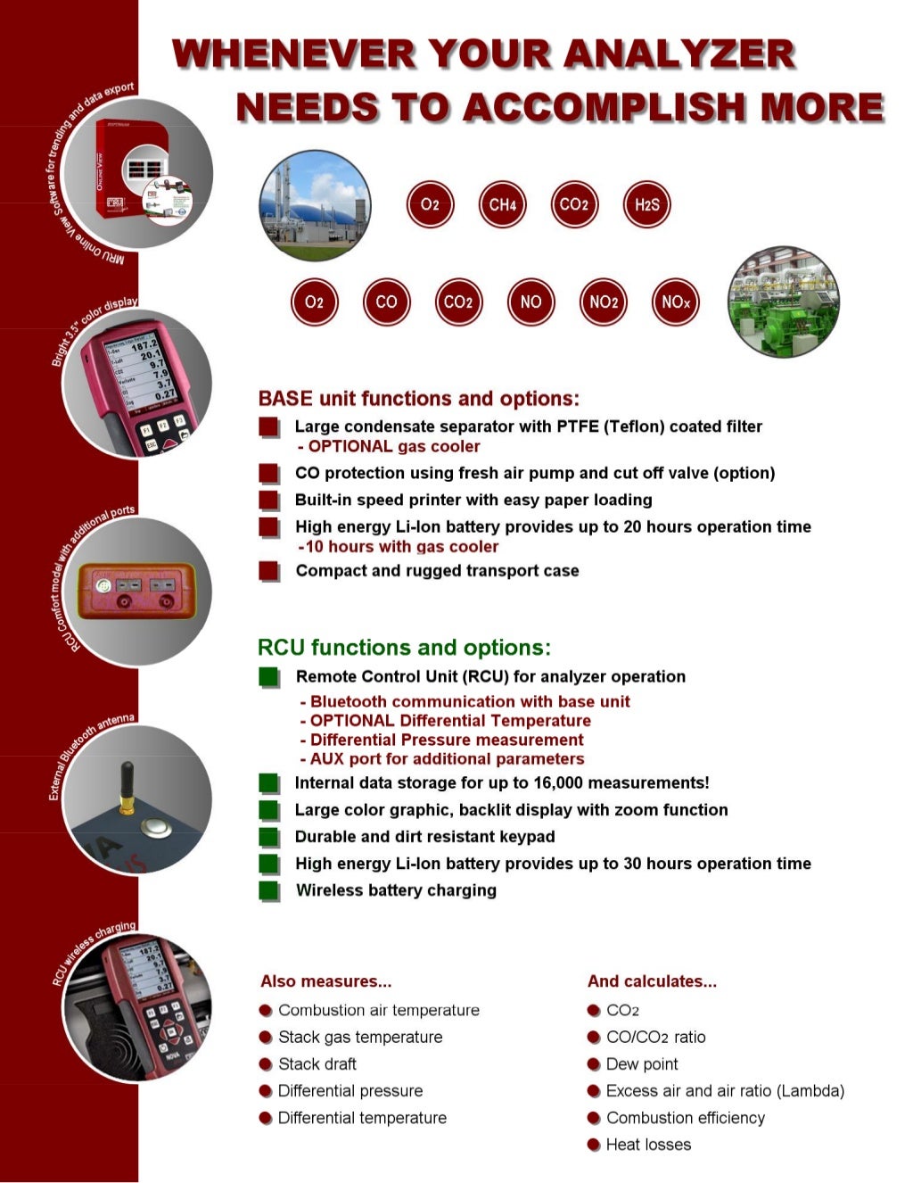 MRU Nova Plus Emissions Analyzer Portable Flue Gas Analyzer