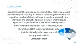 New Lightweight Cryptographic Algorithm | PPTX