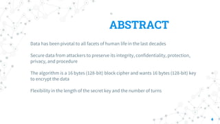 New Lightweight Cryptographic Algorithm | PPTX