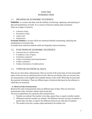 Edited Economic Statistics Note