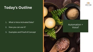 Voice Activated Automation | PPTX