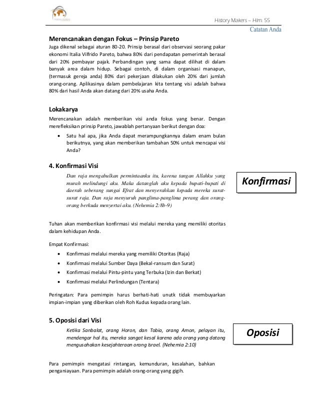 Visi misi goal setting