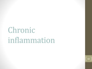 Chronic
inflammation
42
 