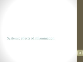 Systemiceffectsof inflammation
61
 
