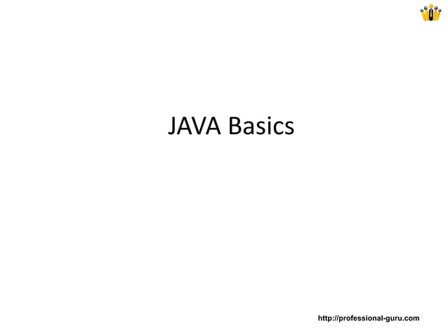 Introduction to Java | PPT