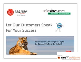 Mansa systems_customer_voice
