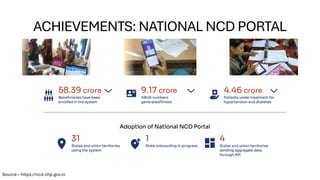 National programme for prevention and control of non communicable ...
