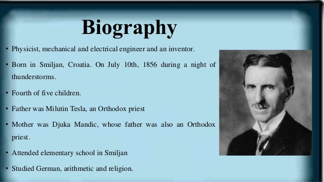 presentation biography