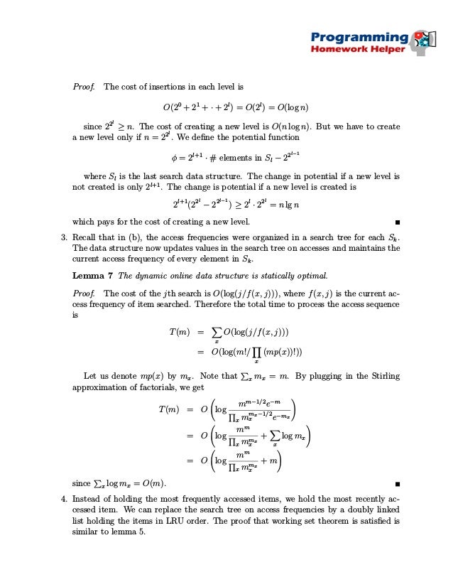 Data structures assignment sample picture