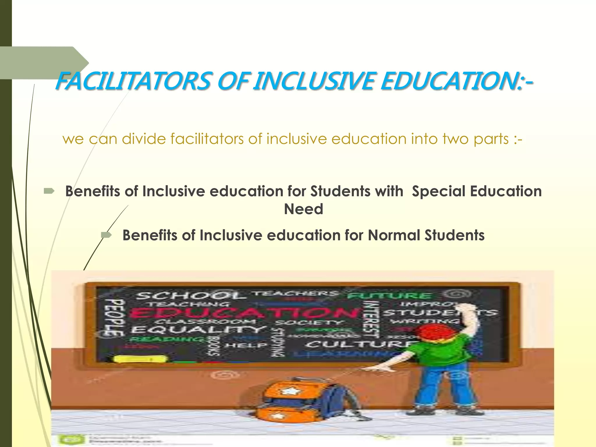 BARRIERS AND BENEFITS OF INCLUSIVE EDUCATION | PPTX