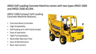 How does Ajax Self-Loading Concrete Mixer works? | PPTX