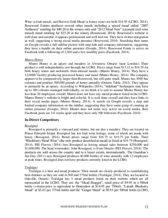 Wine distributor business plan template