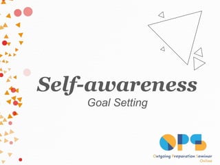 Self-awareness
Goal Setting
 
