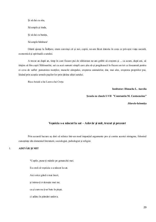 Editia I 2010 - Vesnicia s-a nascut la sat