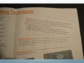 Editing Techniques Notes | PPTX