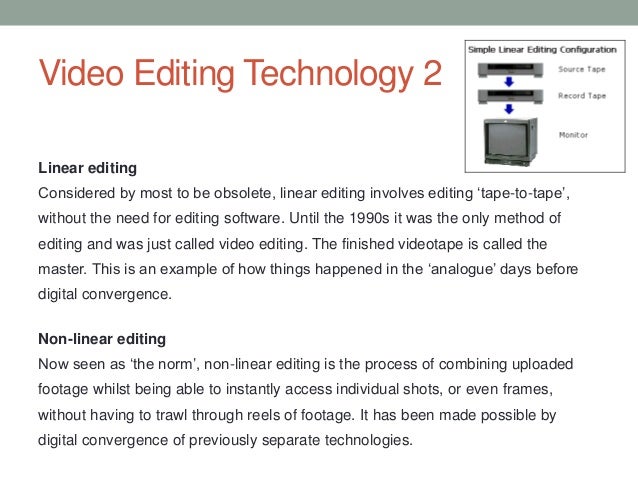 what is the definition of non-linear editing