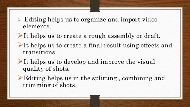 What is editing image