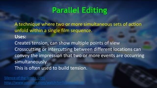 Threads Intercutting Introduction to Media Studies: Editing | PPTX