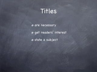 Editing and Revision