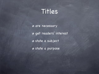 Editing and Revision